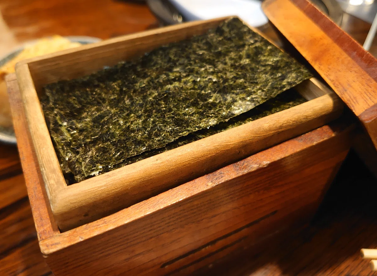 ほぼ新品‼️ 歌える 焼き海苔箱 海苔 焼き海苔 そば 蕎麦 1箱