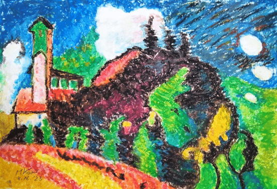 19世紀のスカンジナビア　風景画 19世紀のスカンジナビア 風景画の通販 by Pinky&George｜ラクマ