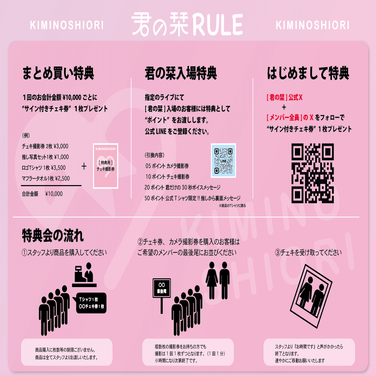 LIVE 特典会について｜君の栞🔖公式