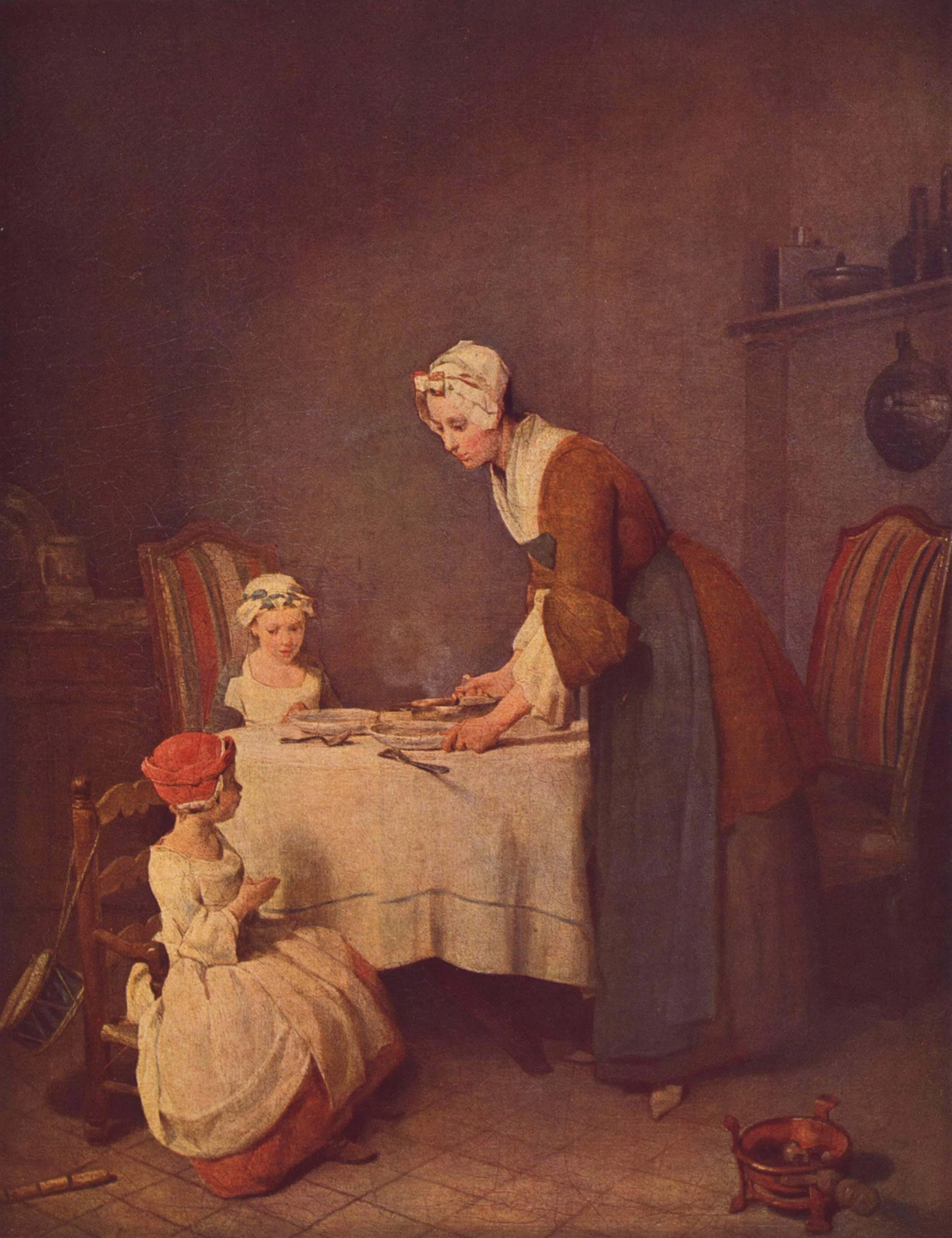 Simeon chardin シャルダン 食前 の 祈り Jean Sim on Chardinジャン