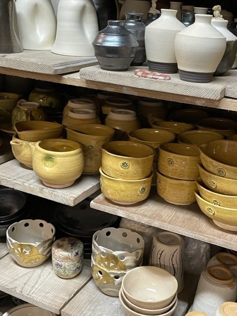 清水焼　岡田和夫　赤雲窯 　　　　　銀彩芦絵銘々皿　(5枚組) 清水焼 岡田和夫 赤雲窯 銀彩芦絵銘々皿 (5枚組) キッチン・