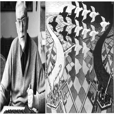 絵 昼と夜の融合 エッシャーの名画「昼と夜」がAITに登場！？ ー科学知識と芸術的技量の