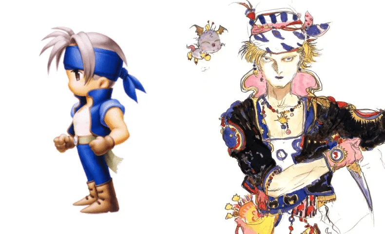 ファイナルファンタジー8 スコール ブラインド缶バッジ】天野喜孝 缶