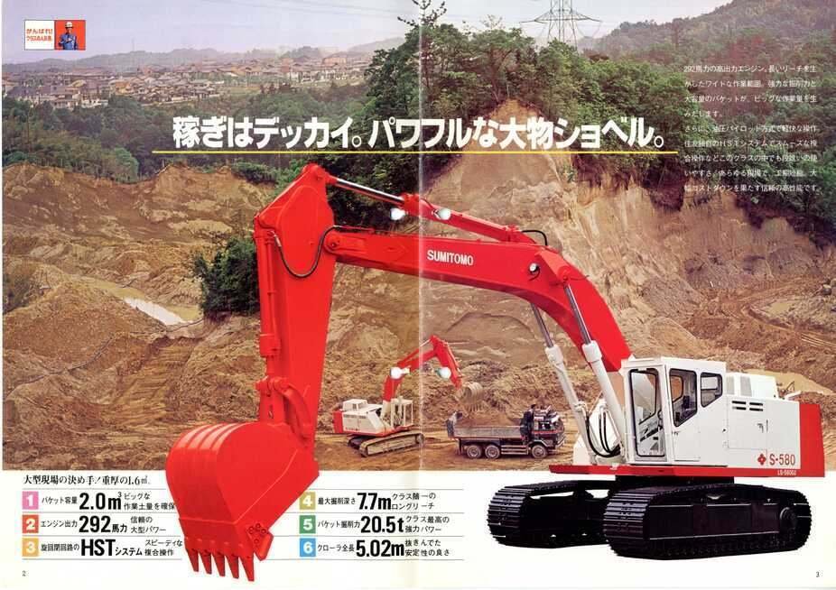 1/40 住友 FMC・Link-Belt 油圧式ショベル S-902台セット