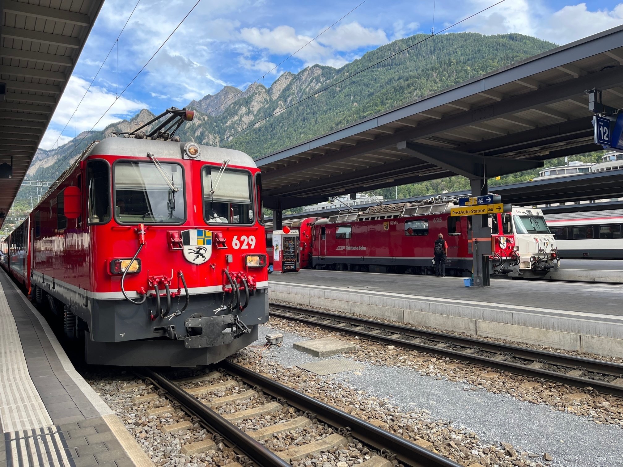 氷河特急 氷河急行（Glacier Express）でアルプスの絶景を楽しむ列車の旅