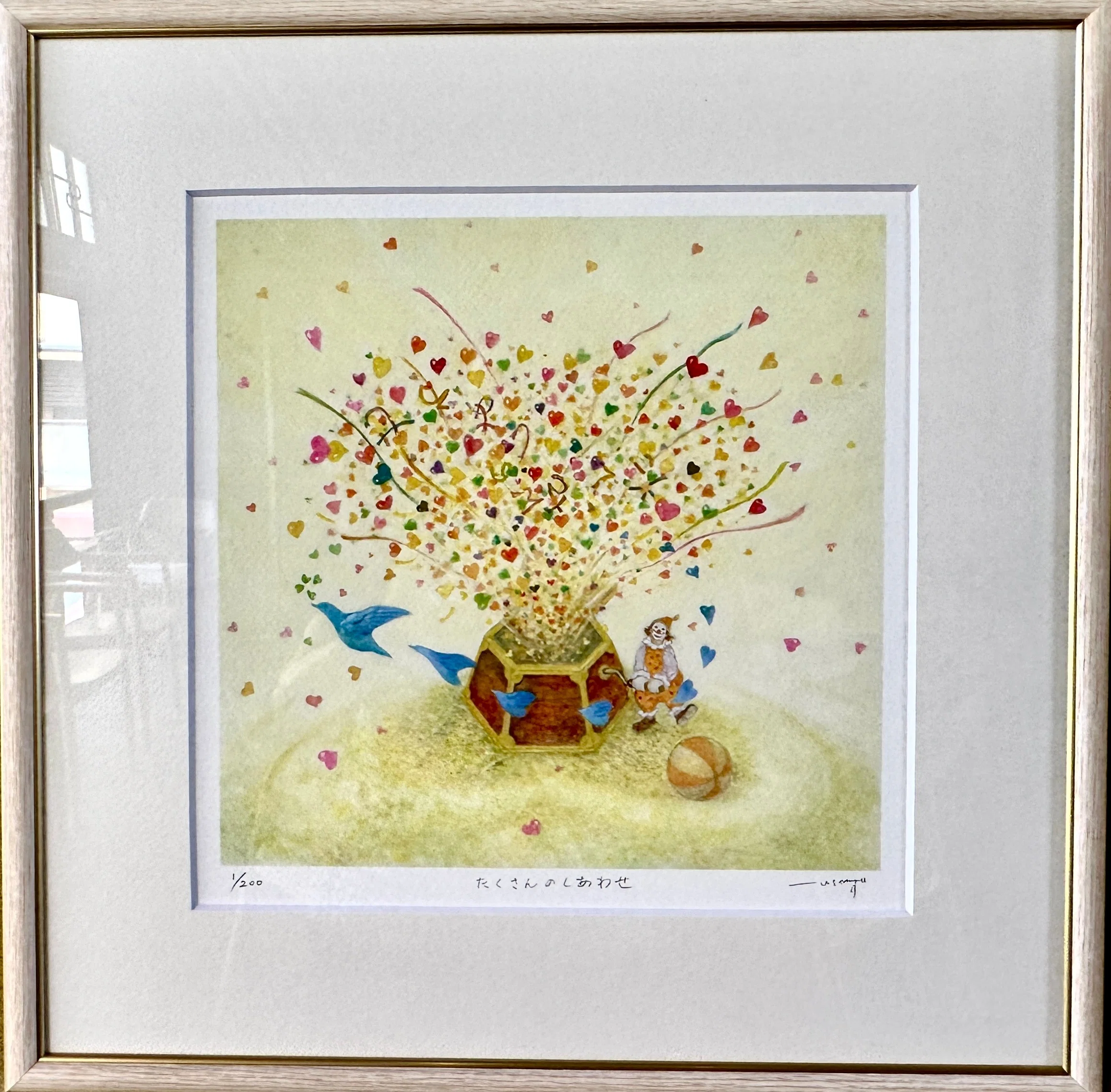 象牙風オブジェ 作家物絵画付き 【公式通販】