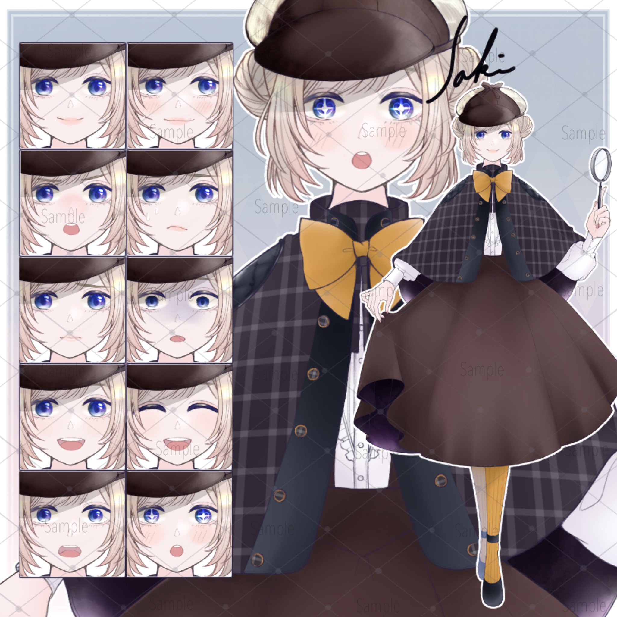 キャラ販売￤探偵少女｜saki, image size:2048x2048