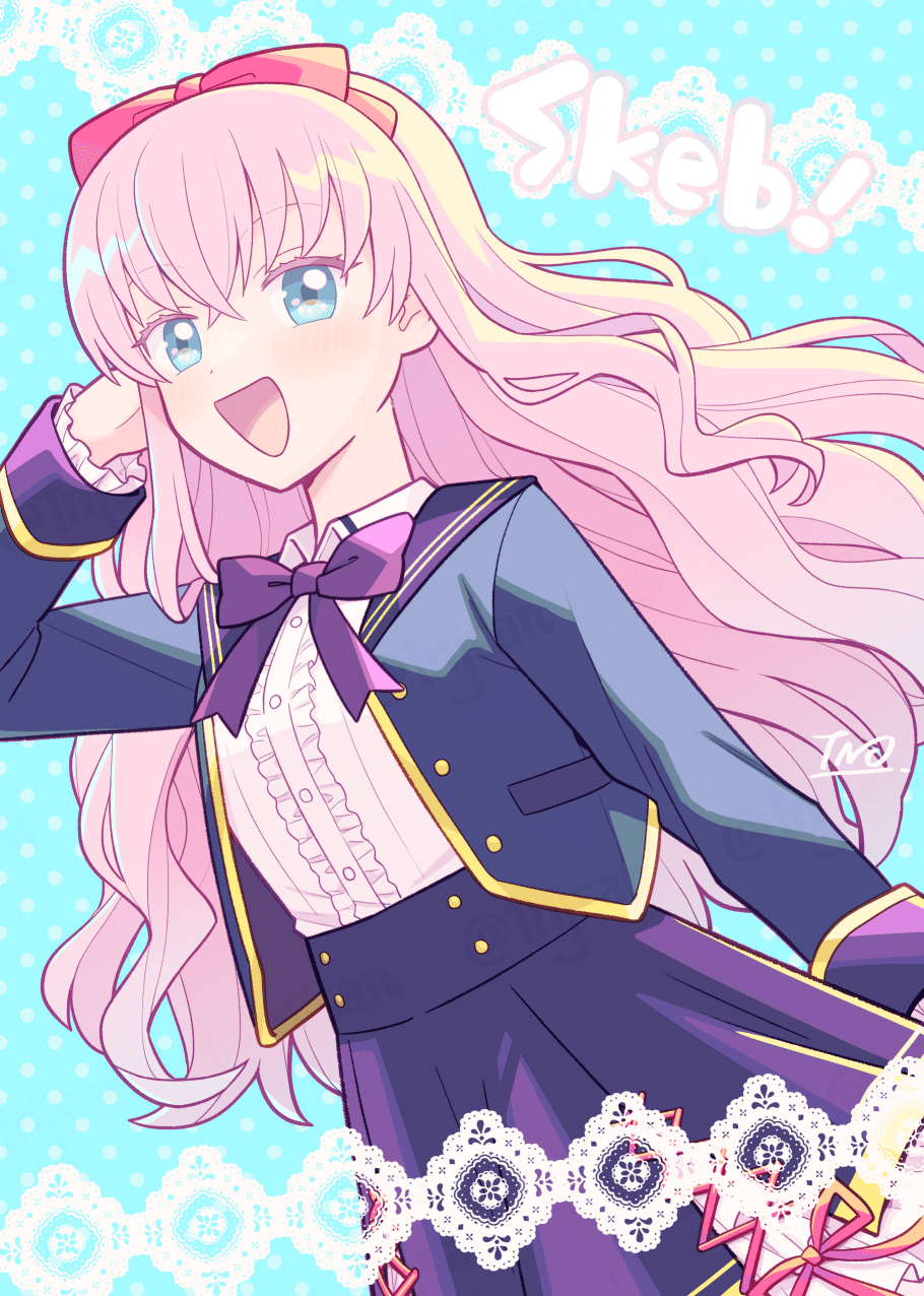 🌷描いたSkebのラフと完成品|つのじさんメモ 🌷描いたSkebのラフと完成品|つのじさんメモ