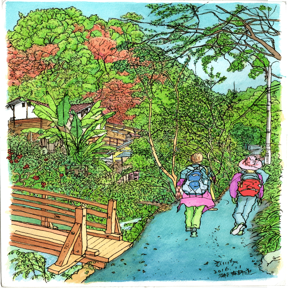 値下げ】ベトナム製 宝石絵画 「花のある庭園