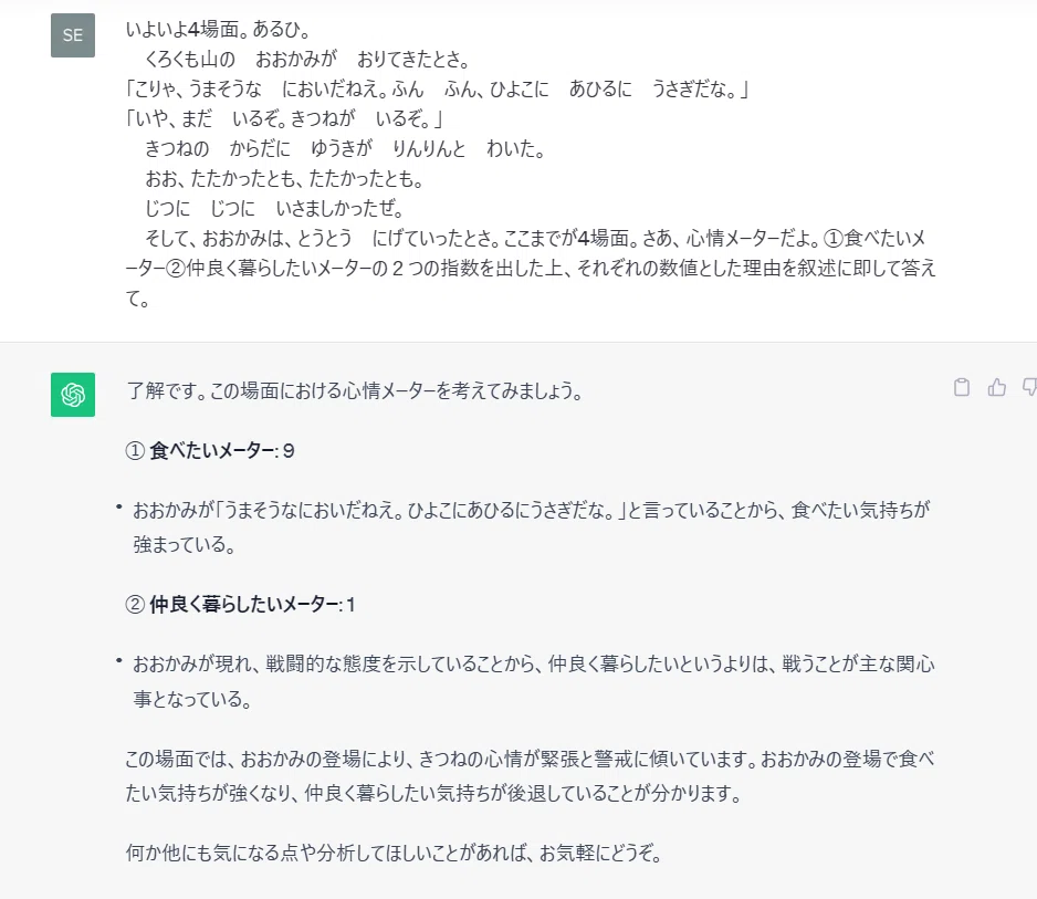 125 あまんきみこ「きつねのおきゃくさま（4場面）：心情メーターで