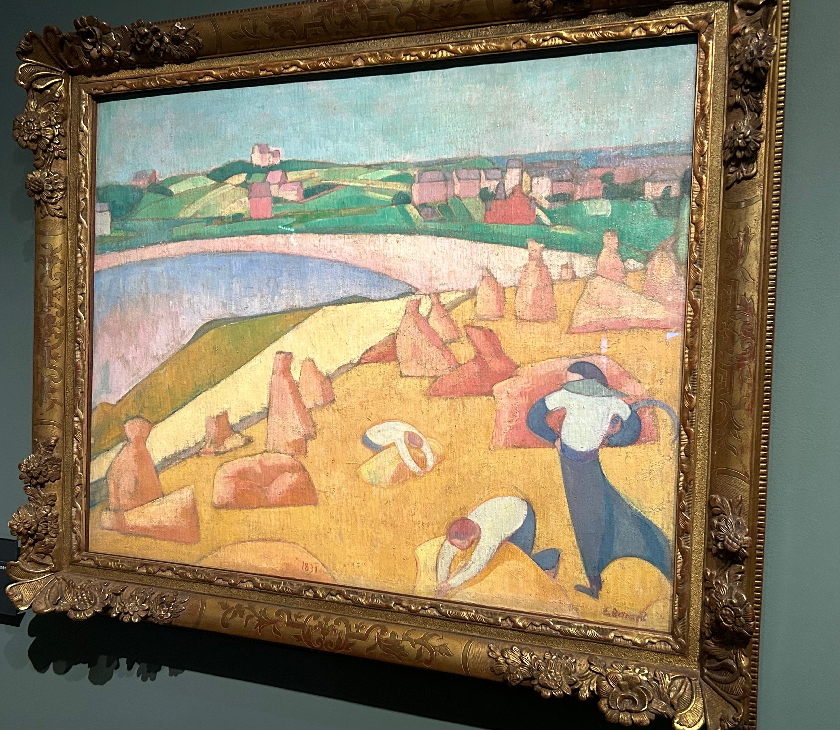 子供のためのオルセー美術館(57)ベルナール・畑にある三角のは