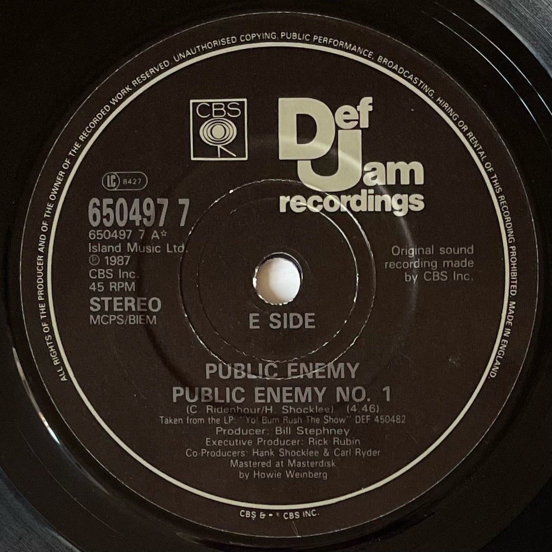 PUBLIC ENEMYの名曲を7インチで聴く｜五辺宏明