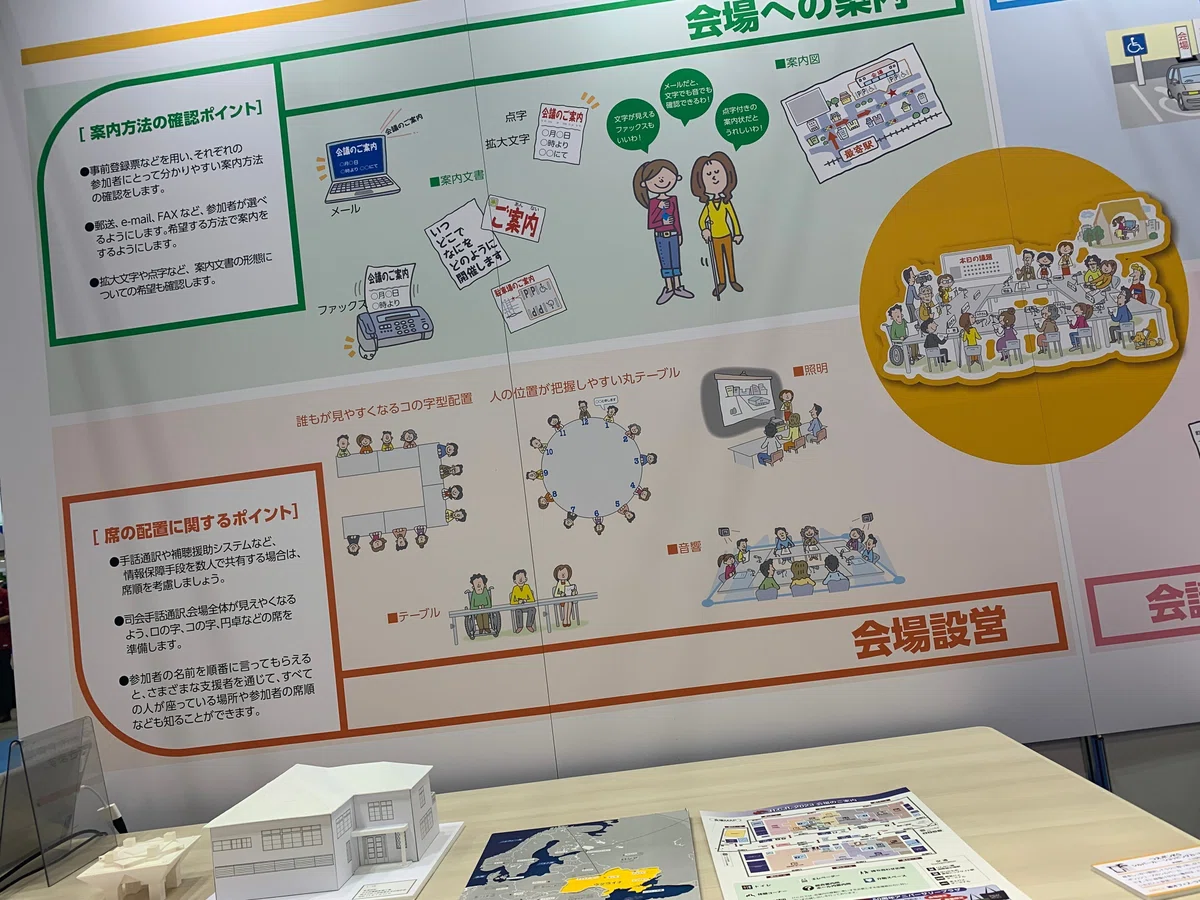 会場への案内、会場設営