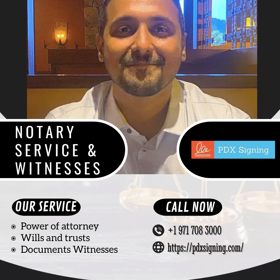 Notarization and witnessing service｜pdxsigning