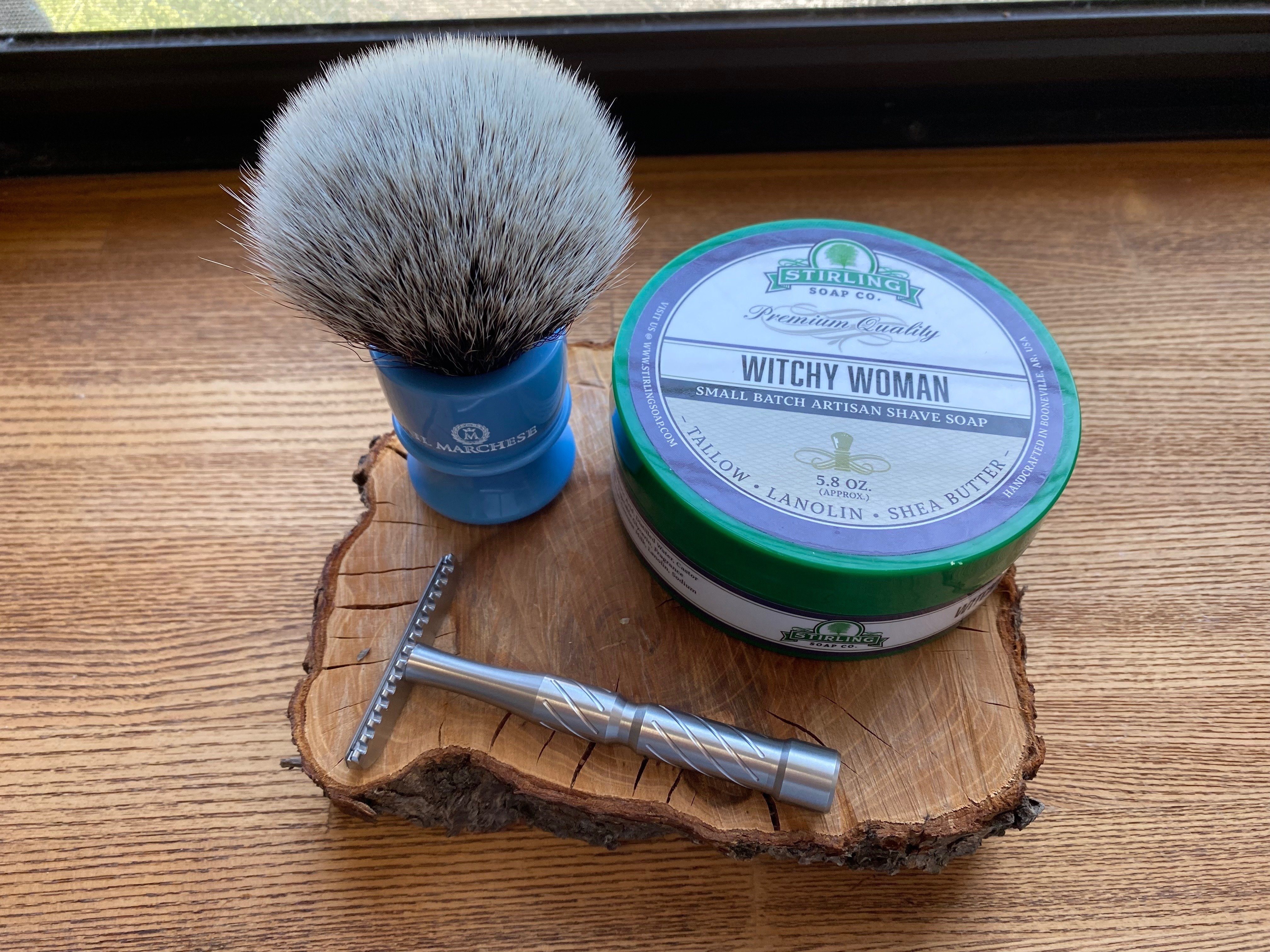Stirling Soap シェービングソープ　両刃カミソリ Stirling Soap アメリカ製 シェービングソープ 両刃カミソリ - メルカリ