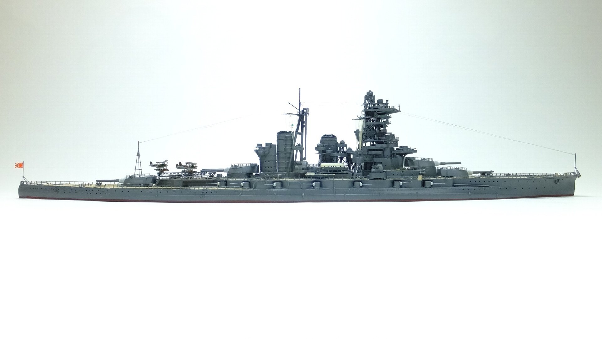 IJN Haruna 日本海軍戦艦 榛名(Fujimi 1/700 waterline kit)|タイム