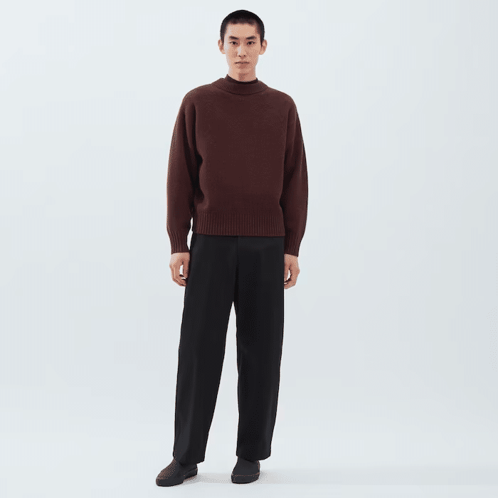 トップスプレミアムラムローゲージセーター　UNIQLO U　2023　XXL　ユニクロU