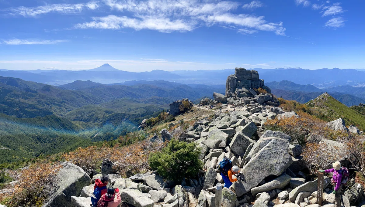 晴れると山の展望は飽きない・金峰山｜Cressonboy