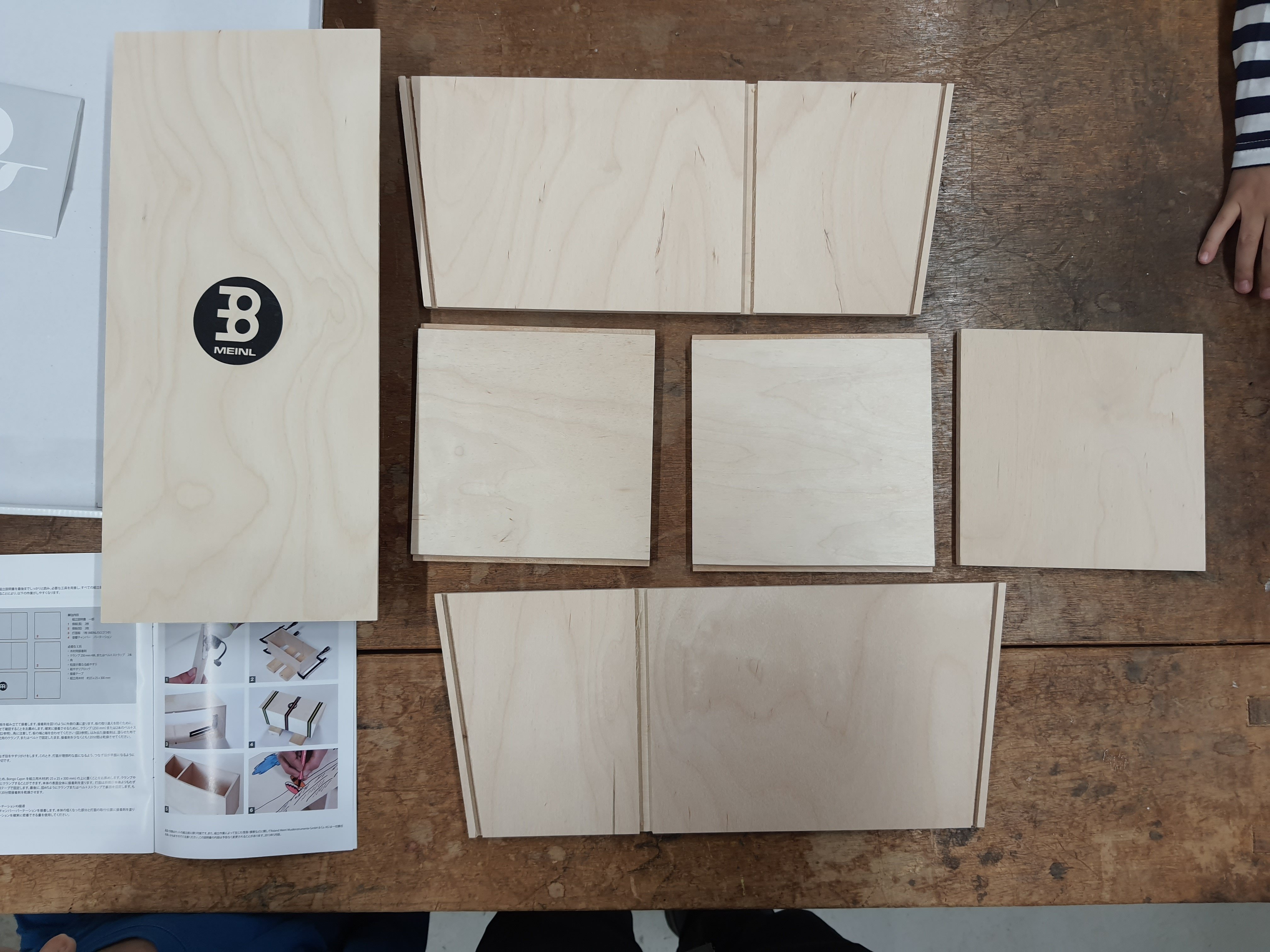 手作りカホン ブルー ハンドメイドカホン【Lサイズ】 – ホープ工房