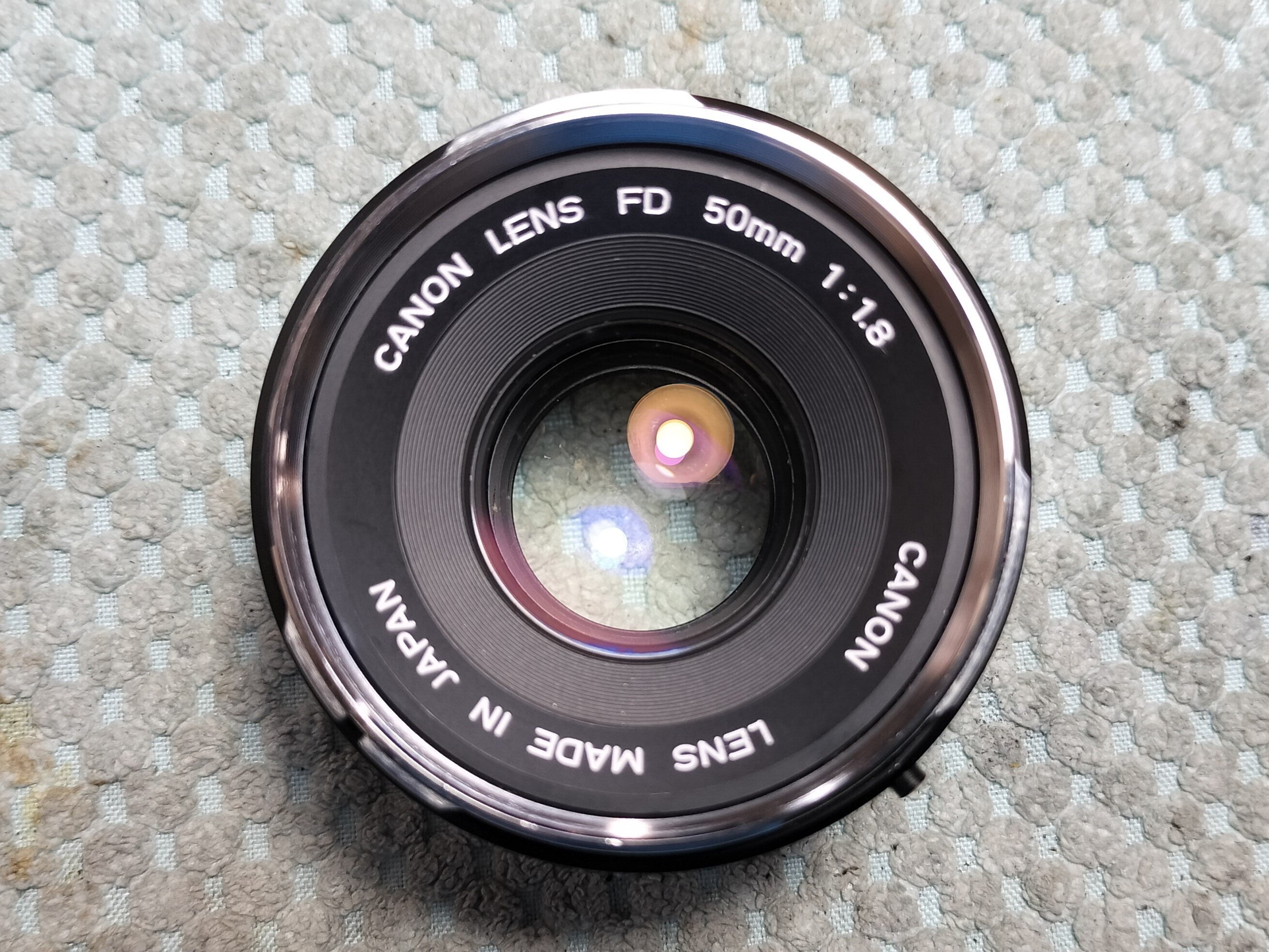 Canon FD 50mm F/1.8の分解｜フィルムカメラ修理のアクアカメラ