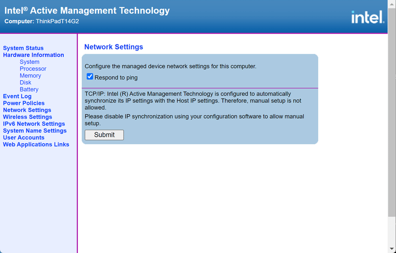 インテル® AMTのManual Setup and Configuration (中編)|vPro友の会