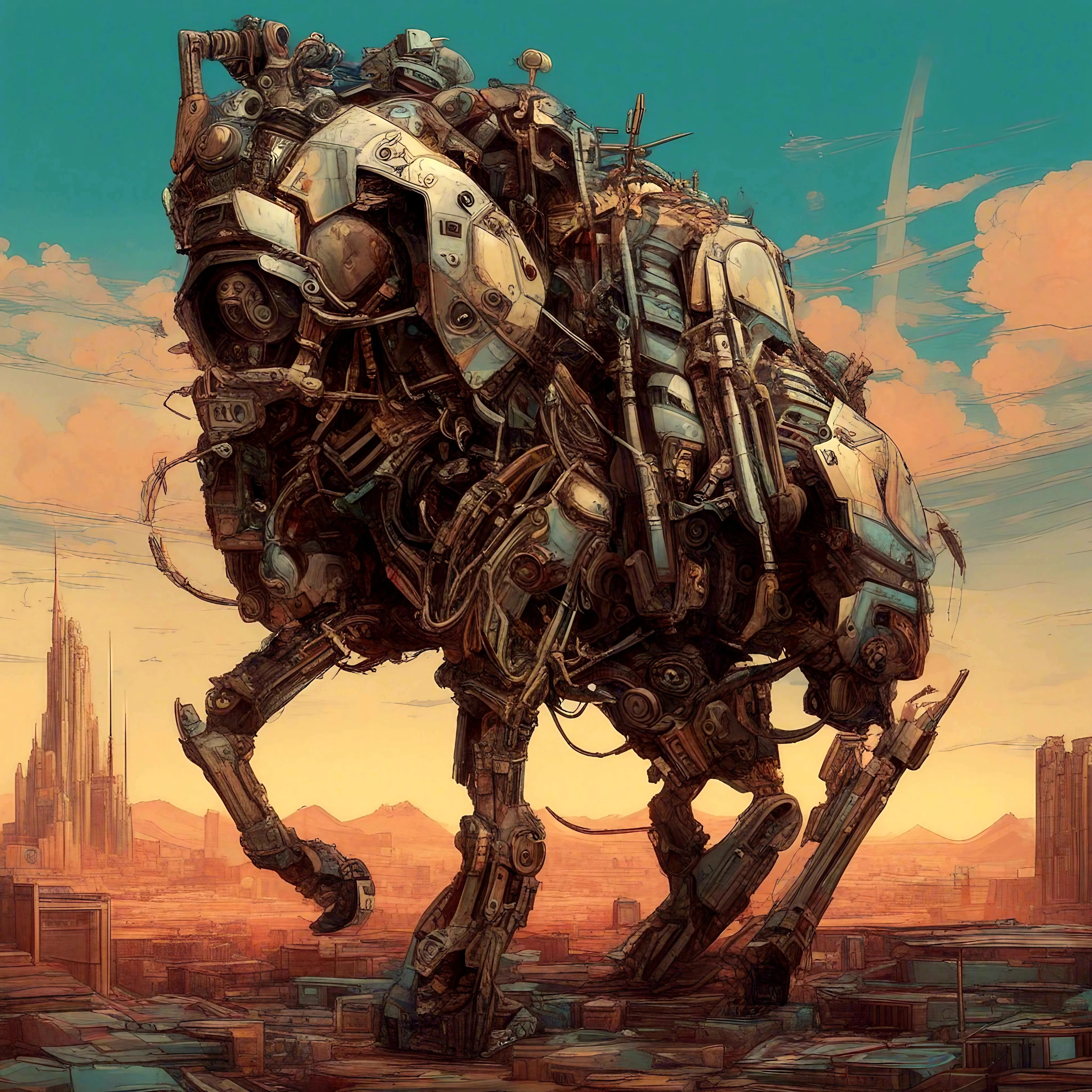 illustration ――― image（ダヴィッド社） レオナルド・ダ・ヴィンチ2.0 実験中4 | #AIロボット #AIアンドロイド