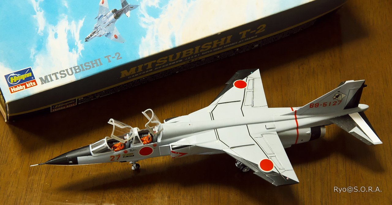 プラモデル製作記 ハセガワ 1/72 T-2｜Ryo@S.O.R.A.