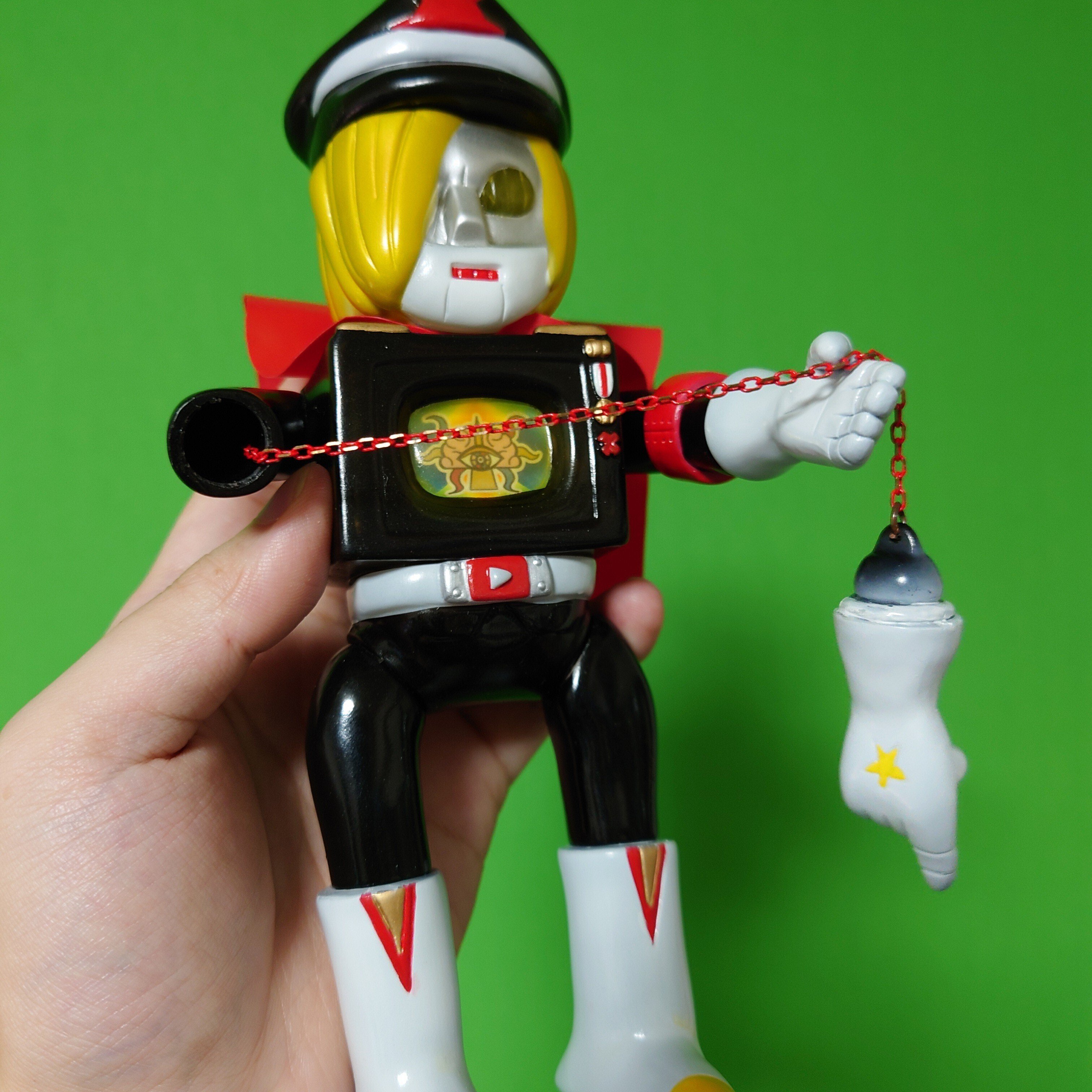 カネカロン　ソフビ　企業物　カンキャラ　非売品　レア　レトロ　アンティーク Iron Monkey 1号 / green / KIK.KAKE TOY