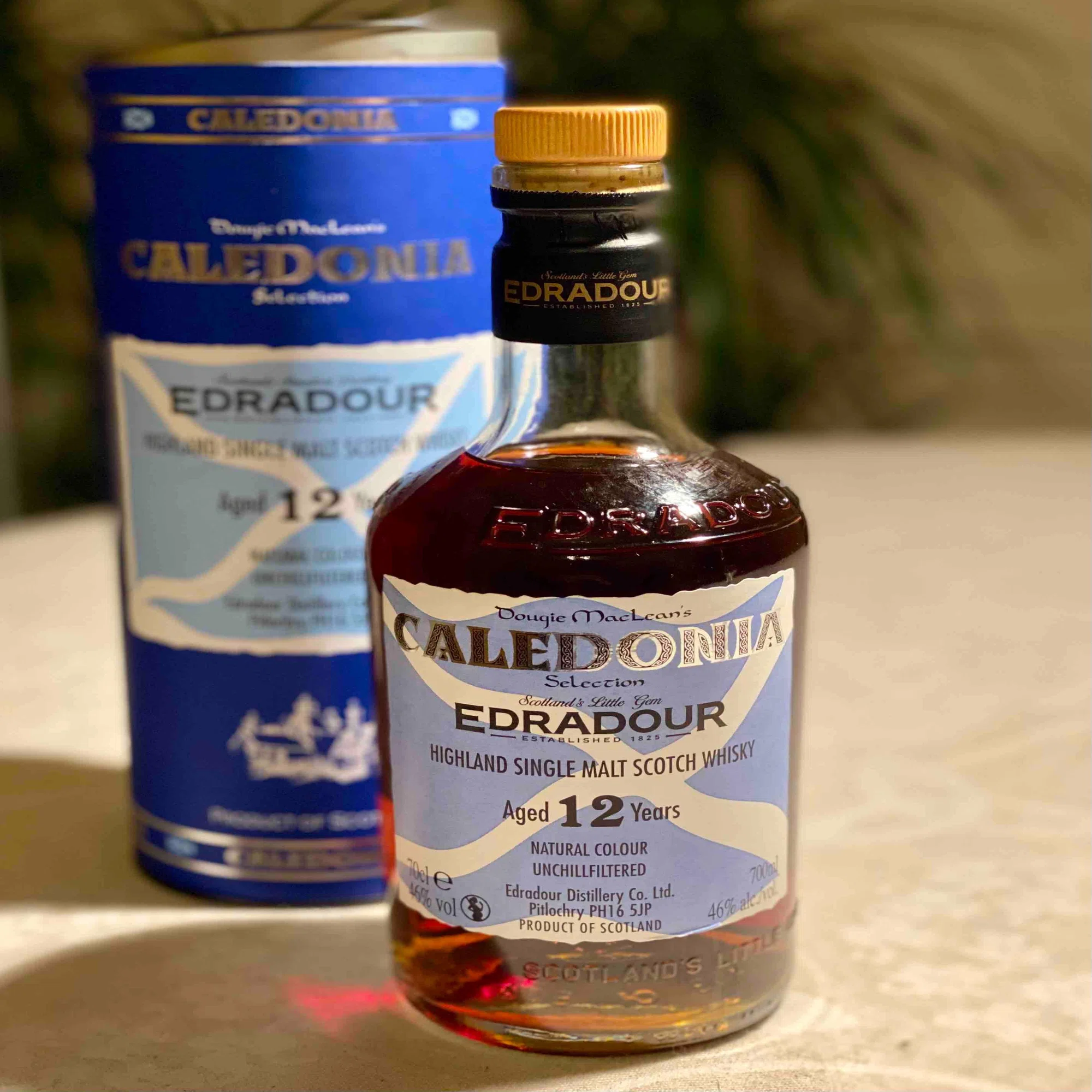 舌にまとわりつく Edradour エドラダワー Caledonia カレドニア 12年｜山林