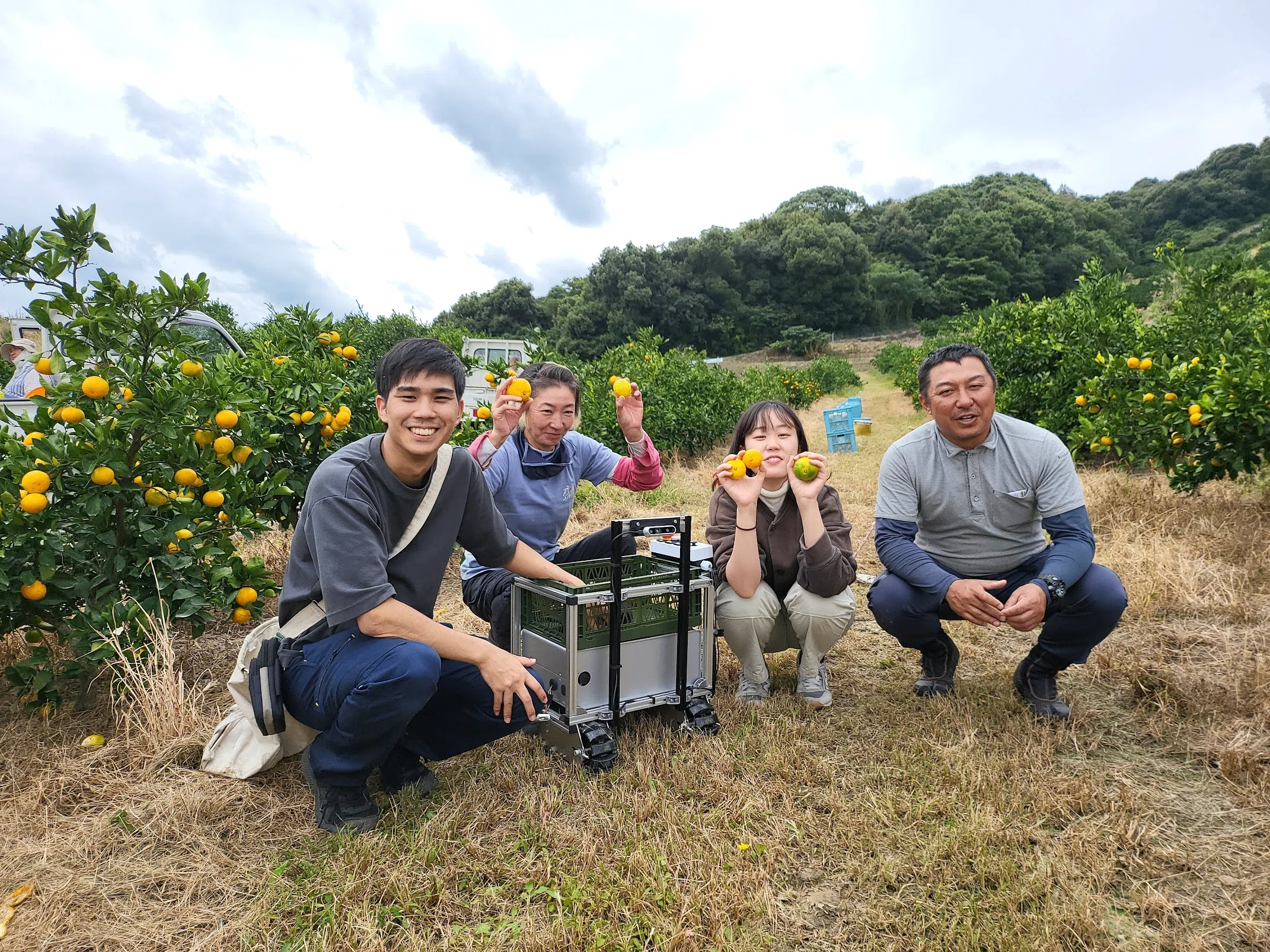 浜松市三ヶ日みかん農園でのロボット実験｜寺島みずひと(Terashima