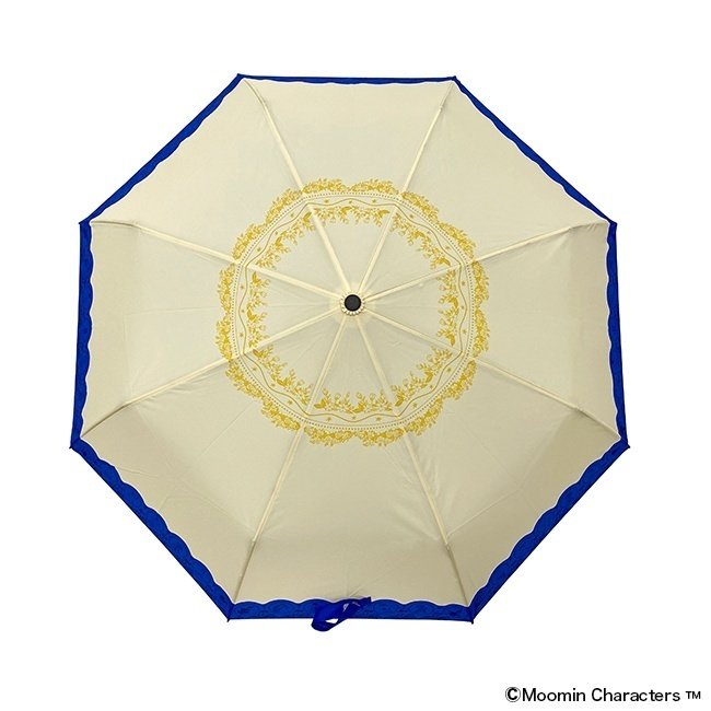 【公式】MOOMIN SHOP 楽天市場店 【当店限定商品】折りたたみ傘 ムーミンフラワー(ブルー) UVカット 晴雨兼用 雨具 雨 日傘 雨傘 梅雨 おでかけ