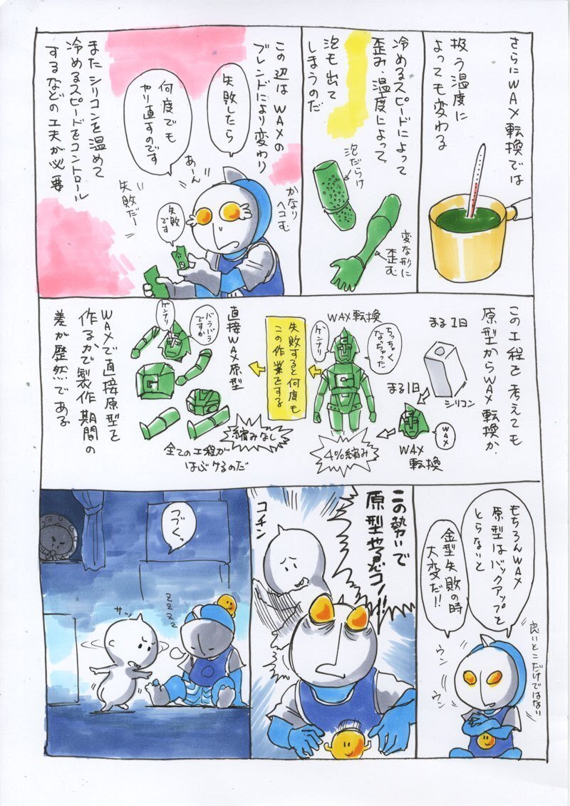 ソフビ原型を製作する・その2【人形作って生きてます