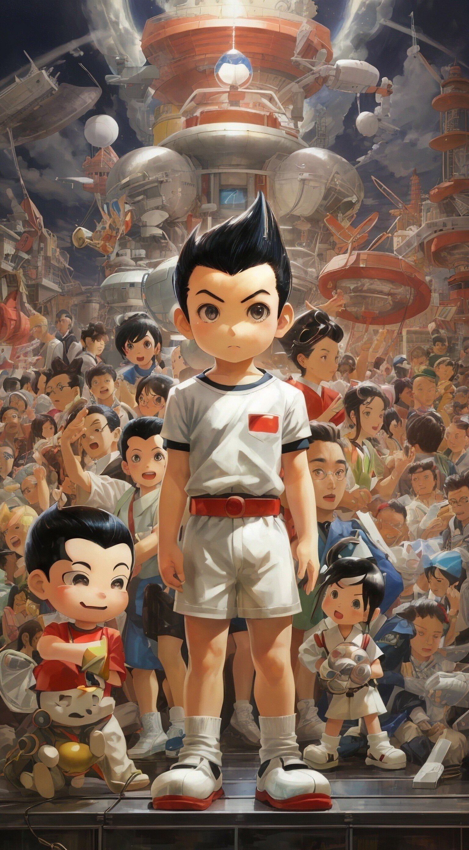 お題以外はAIが生成した：アニメ「鉄腕アトム」｜どんむ