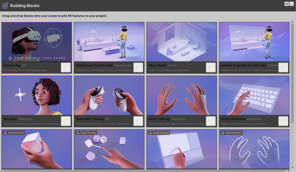 Building Blocks による Meta Quest 3 アプリの作成 ｜npaka 