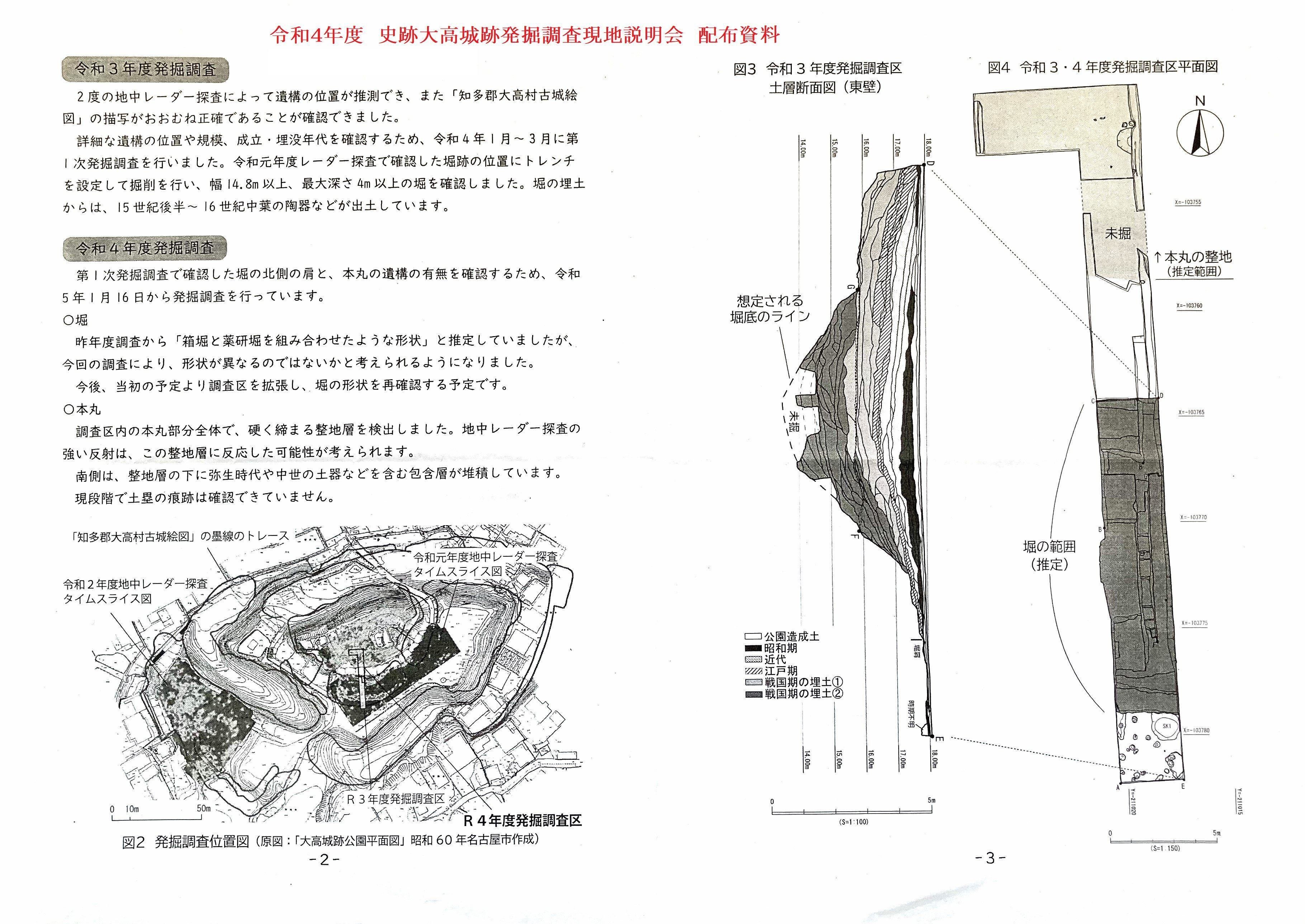 大高城」の歴史散策に用いている城郭図 (不適切？なのでは)｜面