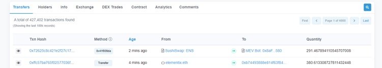 Etherscanの使い方