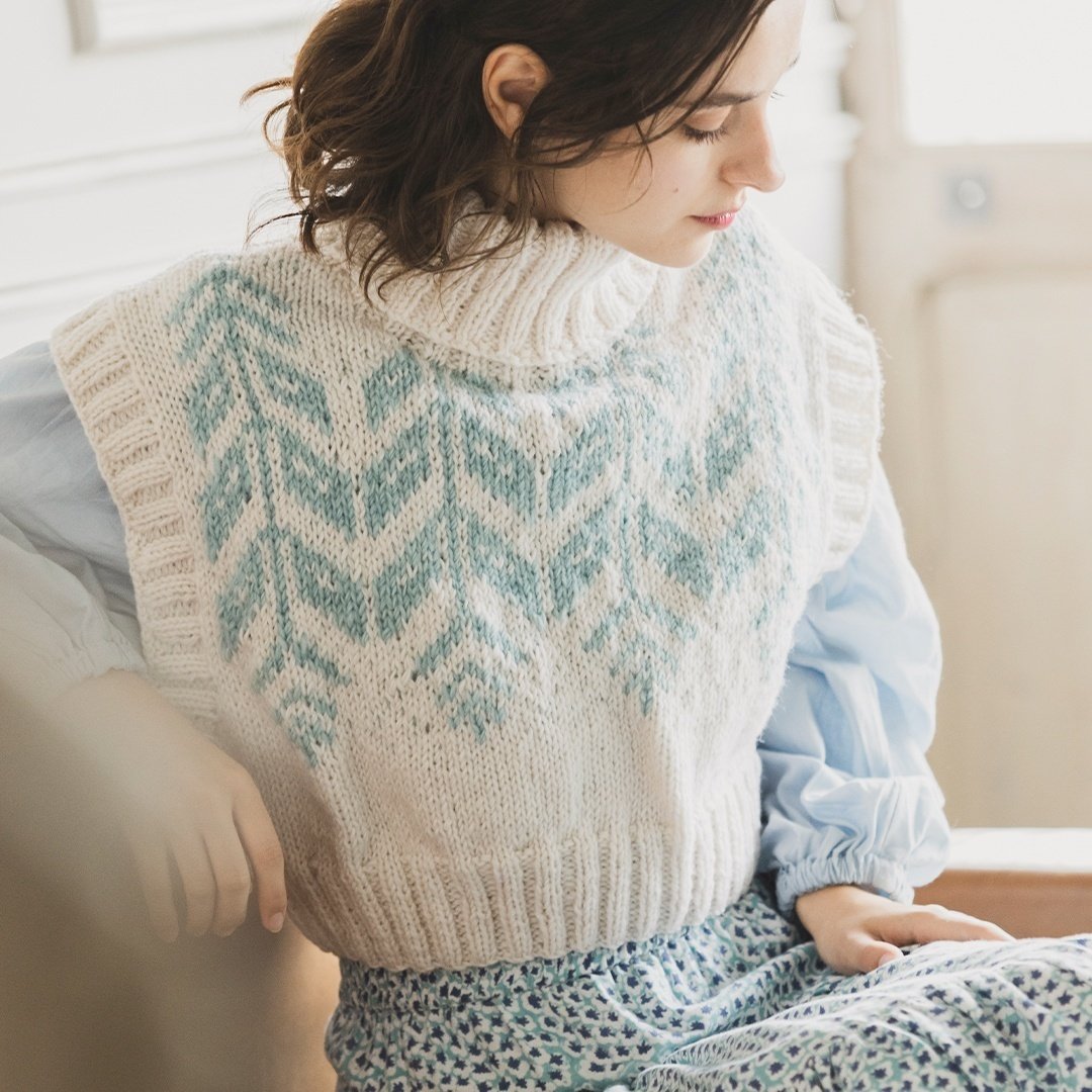 yuni｜ネパールハンドニット over sizedプルオーバー