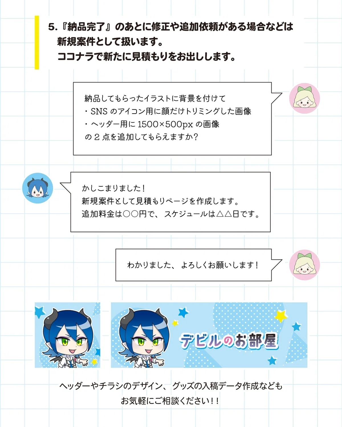 仕事依頼】ご依頼の流れ｜ブルーザキヤマ