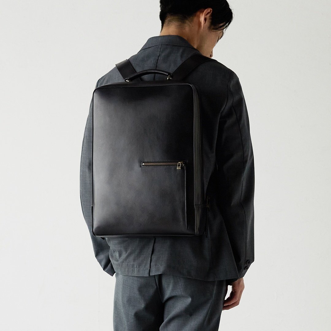 品質保証カード＆撥水加工【新春特価】マザーハウス スクエア バックパック Antique Square Backpack Large／アンティーク スクエア バックパック