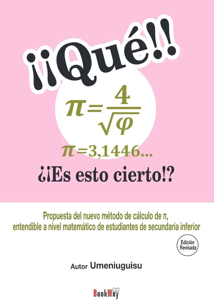 π=3,14... // Pi=4/√φ=3,1446... Usamos un radio de 20000 para papers.In ...