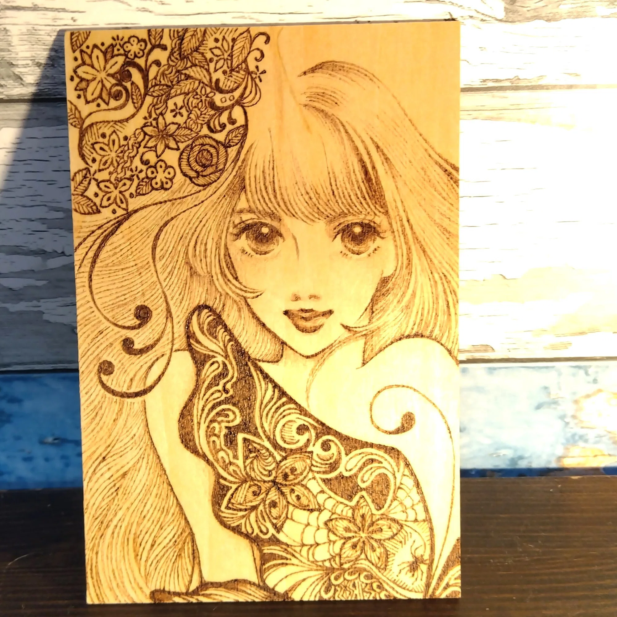 ウッドバーニングで美人画＋不可思議アートに挑戦！｜かこみっくす