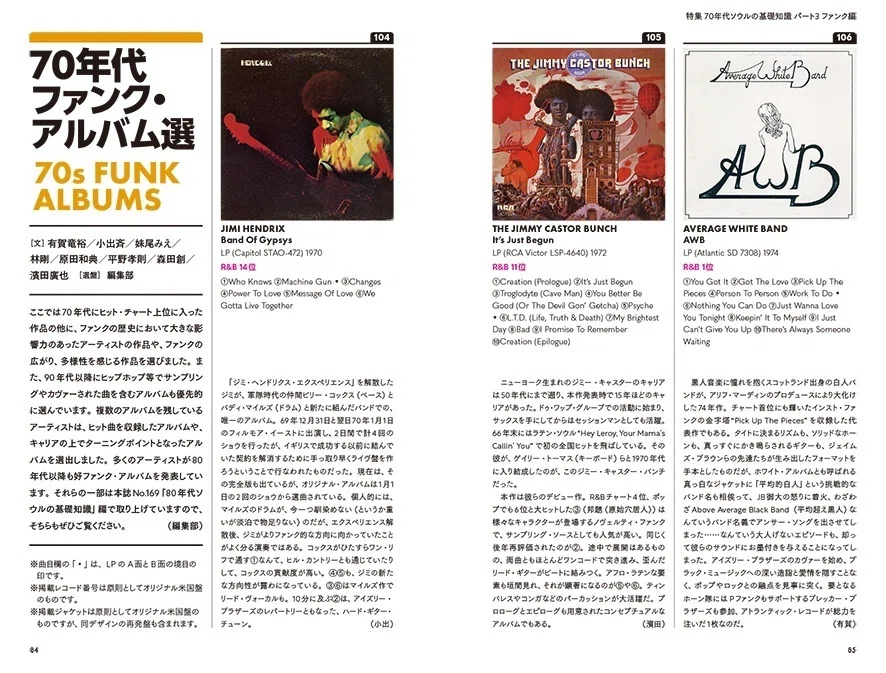 ★全てＵＳオリジナル盤★７０'Ｓファンクバンド名盤４枚セット ブルース＆ソウル・レコーズ No.174 ソウル入門特集［70年代編］の第3