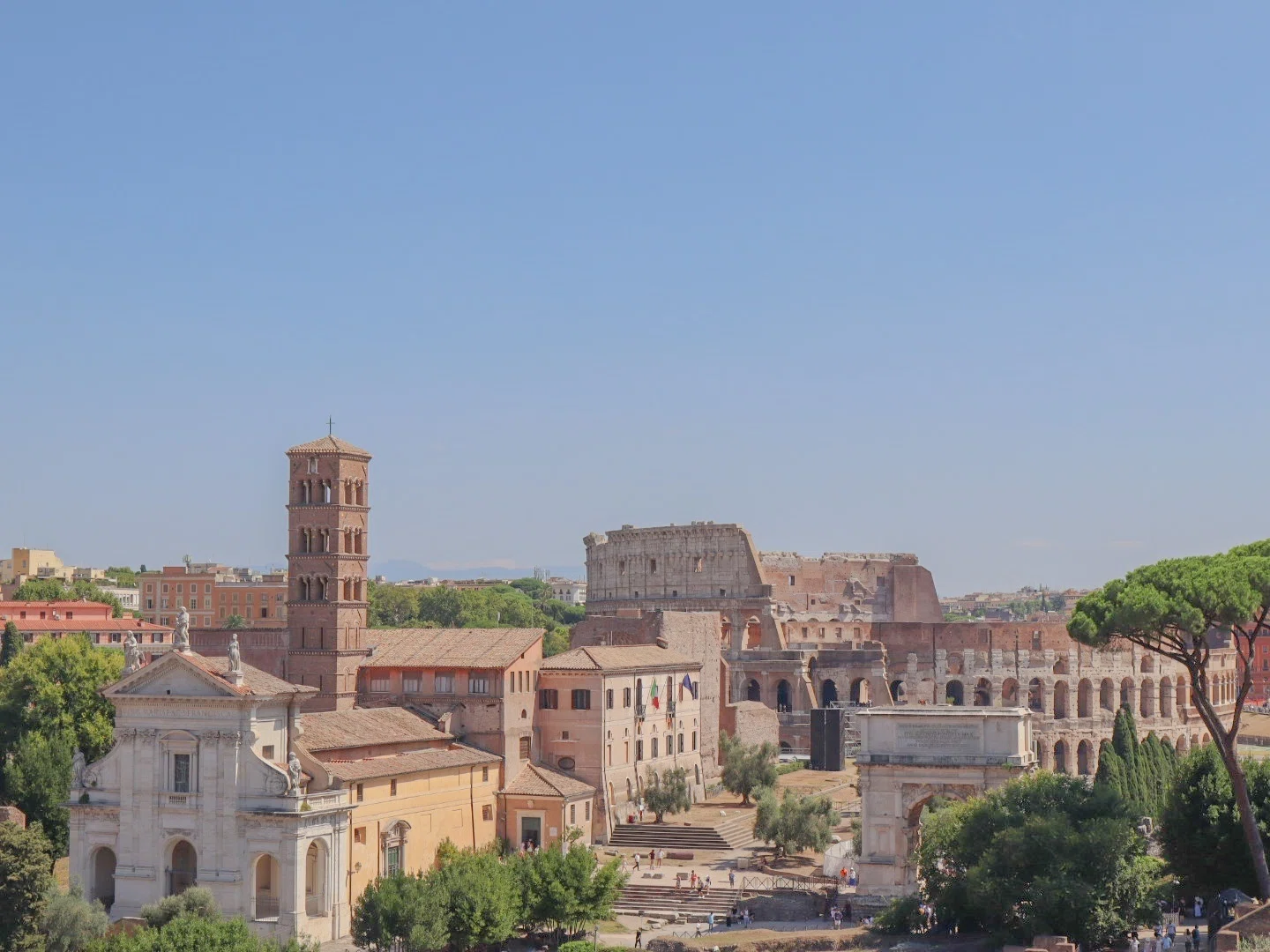 古代ローマのフローレンスの農村銅版彫刻版画風景画 ○ 現在の都フィレンツェの大昔 イタリア】歴史が残るローマ・花の都フィレンツェ・ピサを巡る旅（前編