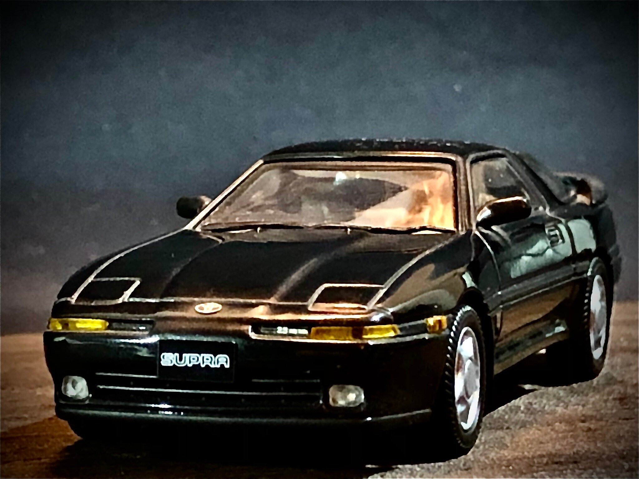 京商 1/43 トヨタ スープラ 2.5ツインターボR ブラック｜てOの