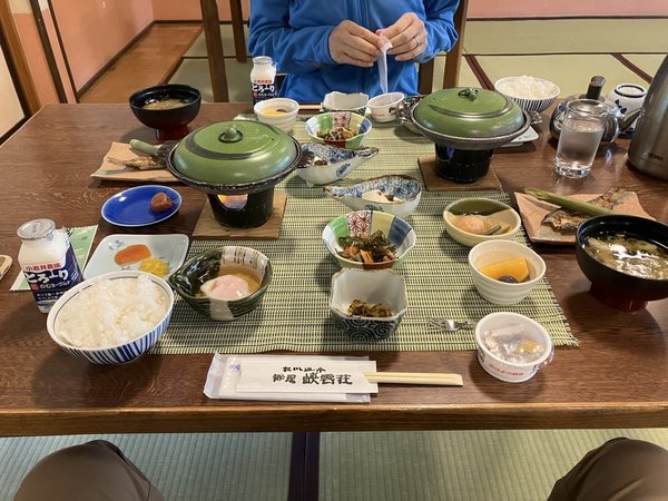 松川温泉峡雲荘の朝食