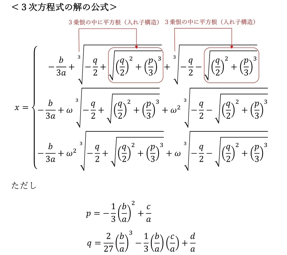 追記あり）もっと分かりやすく➈「カルダノの方法」と「対称性の破壊