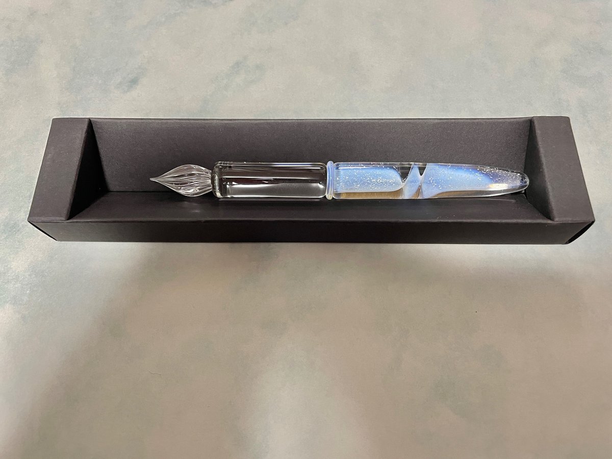 色華硝子 ガラスペンとペンレスト 防ぐ 