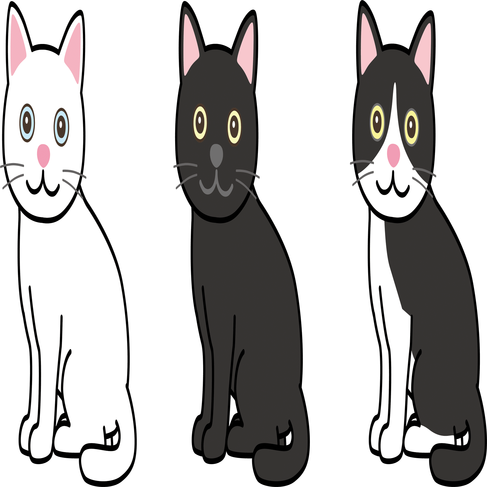 歩く家猫の黒いシルエットイラスト。白い背景に黒いペットの猫の横のシルエットアイコン」のイラスト素材 2089246864 | Shutterstock, image size:2000x776