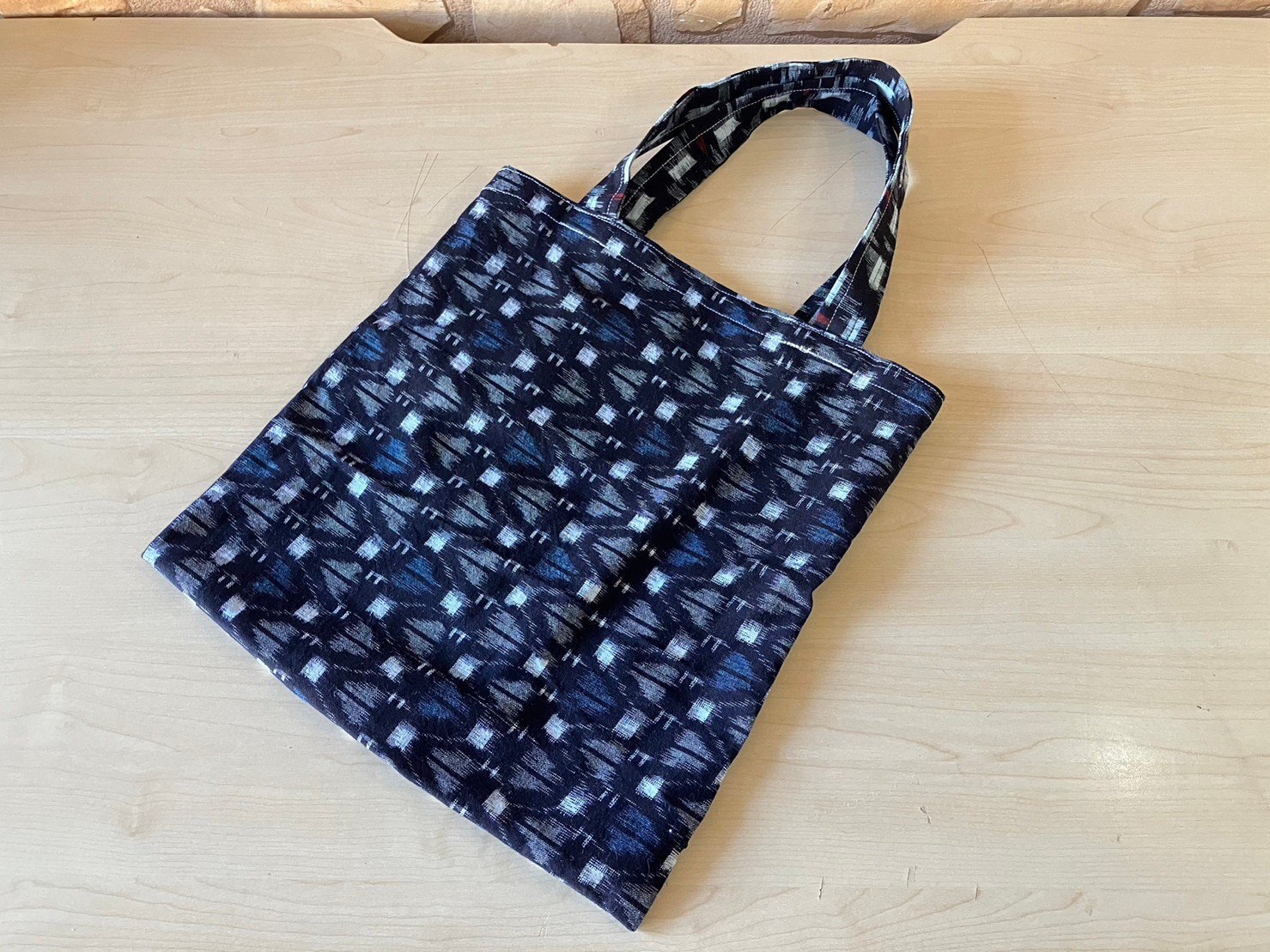 ミシン教室レポート】久留米絣の手さげバッグ｜ソーイングスクエア