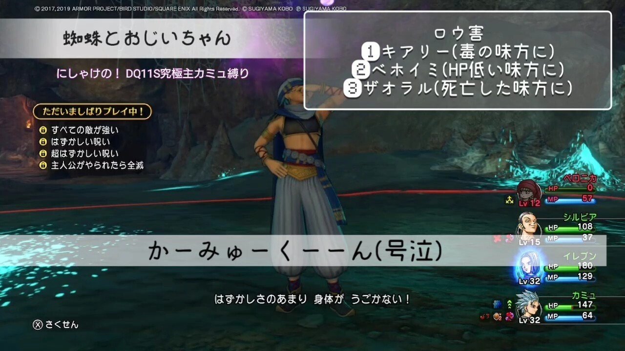 7【ドラクエ11S主カミュ縛り】大波乱の仮面武闘会｜にしゃけ